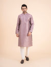 Mauve Brocade Kurta Set