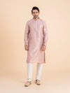 Blush Pink Brocade Kurta Set