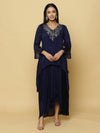 Navy Blue Layered Co-ord Set