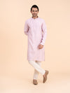 Lavender Texture Kurta Set