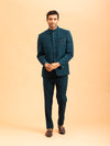 Teal Serenity Tailored Jodhpuri Set