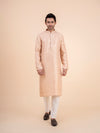 Rose Brocade Kurta Set