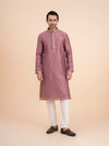 Metallic Rose Woven Kurta Set