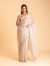 Pearlescent Aurora Scalloped Saree