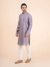 Lavender Motif Kurta Set