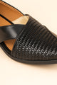 The Woven-Panel Cross-Strap Mojari