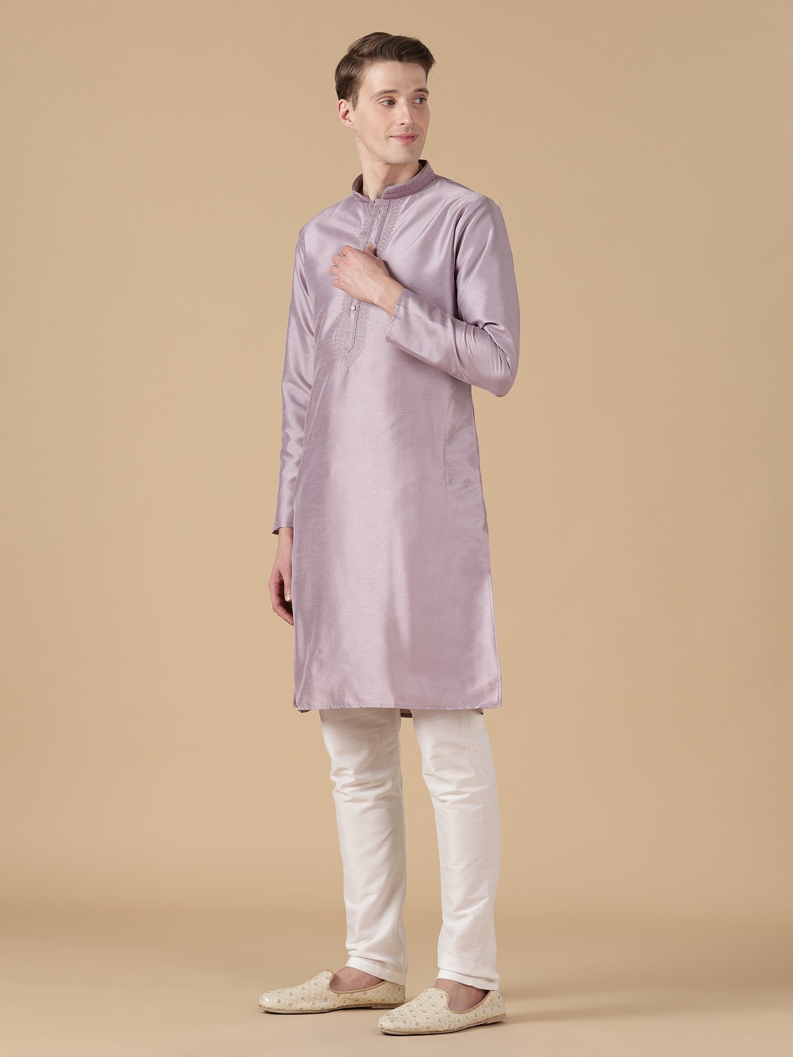 The Lavender Luster Kurta Set