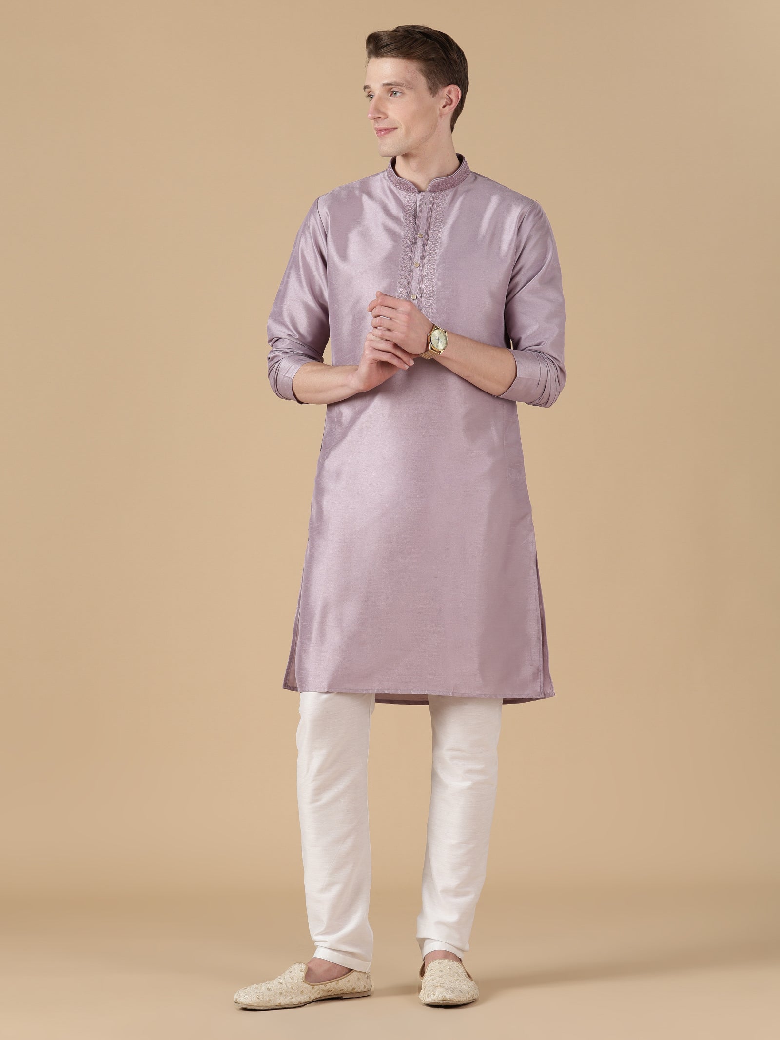 The Lavender Luster Kurta Set