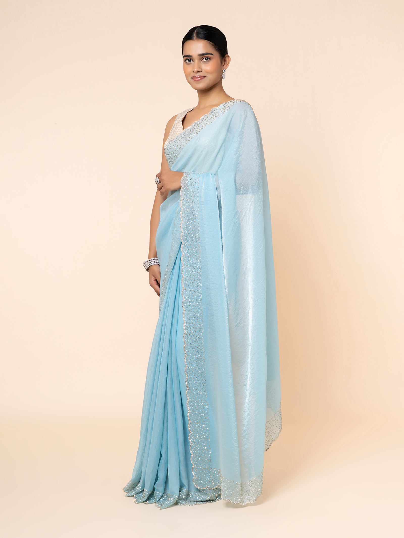 Powder Blue Serenity Saree
