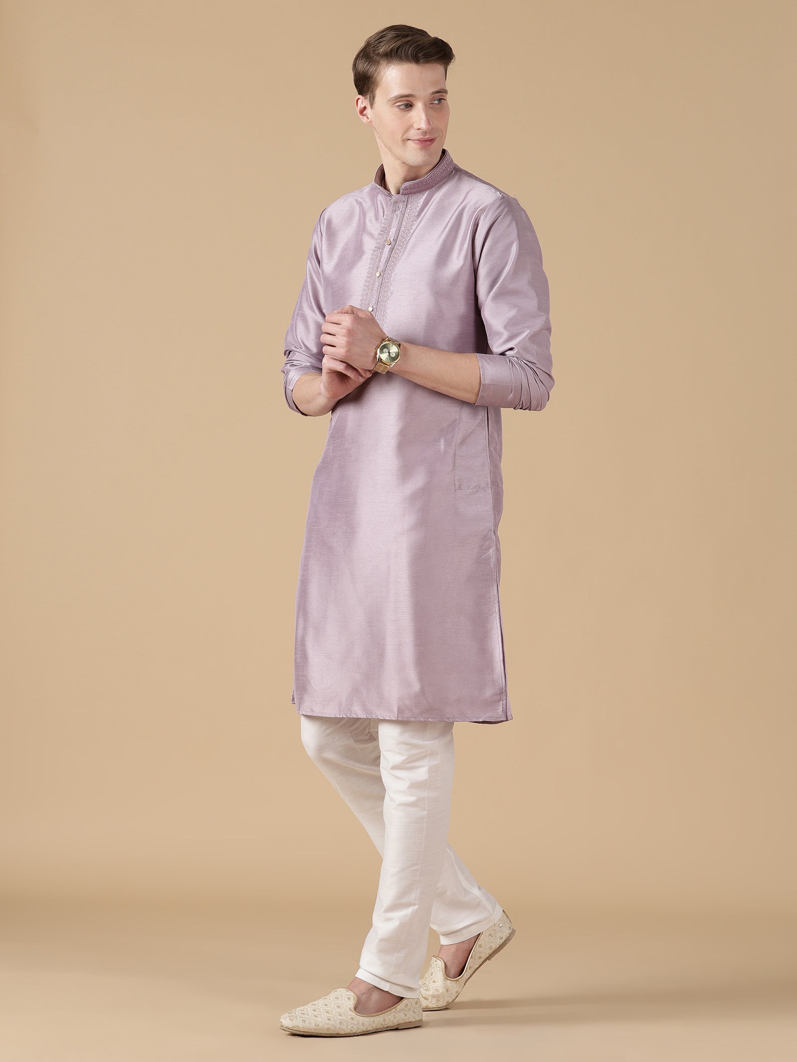 The Lavender Luster Kurta Set