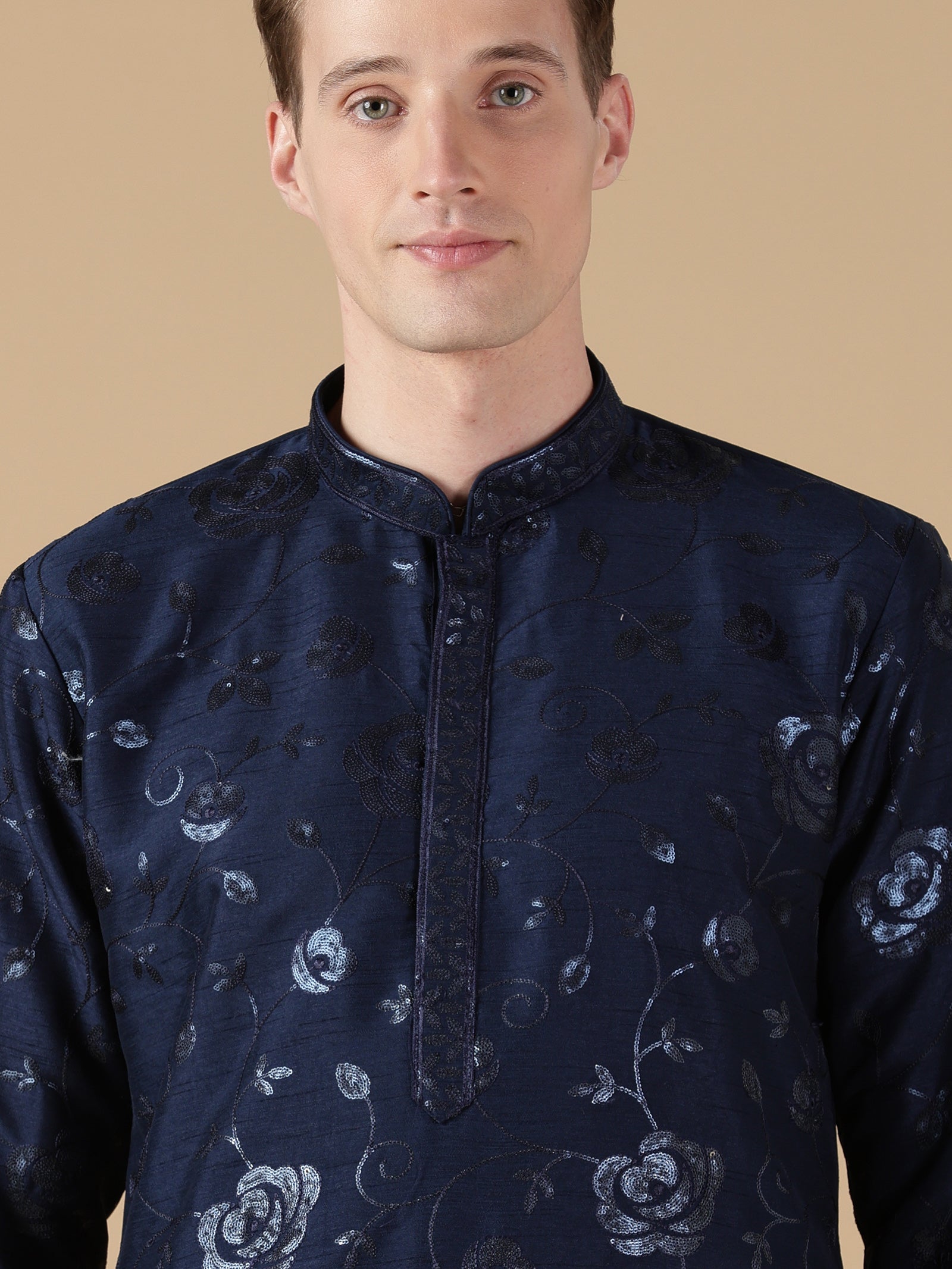 The Midnight Blue Floral Mirage Kurta Set