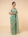 Seafoam Opulence Banarasi Saree