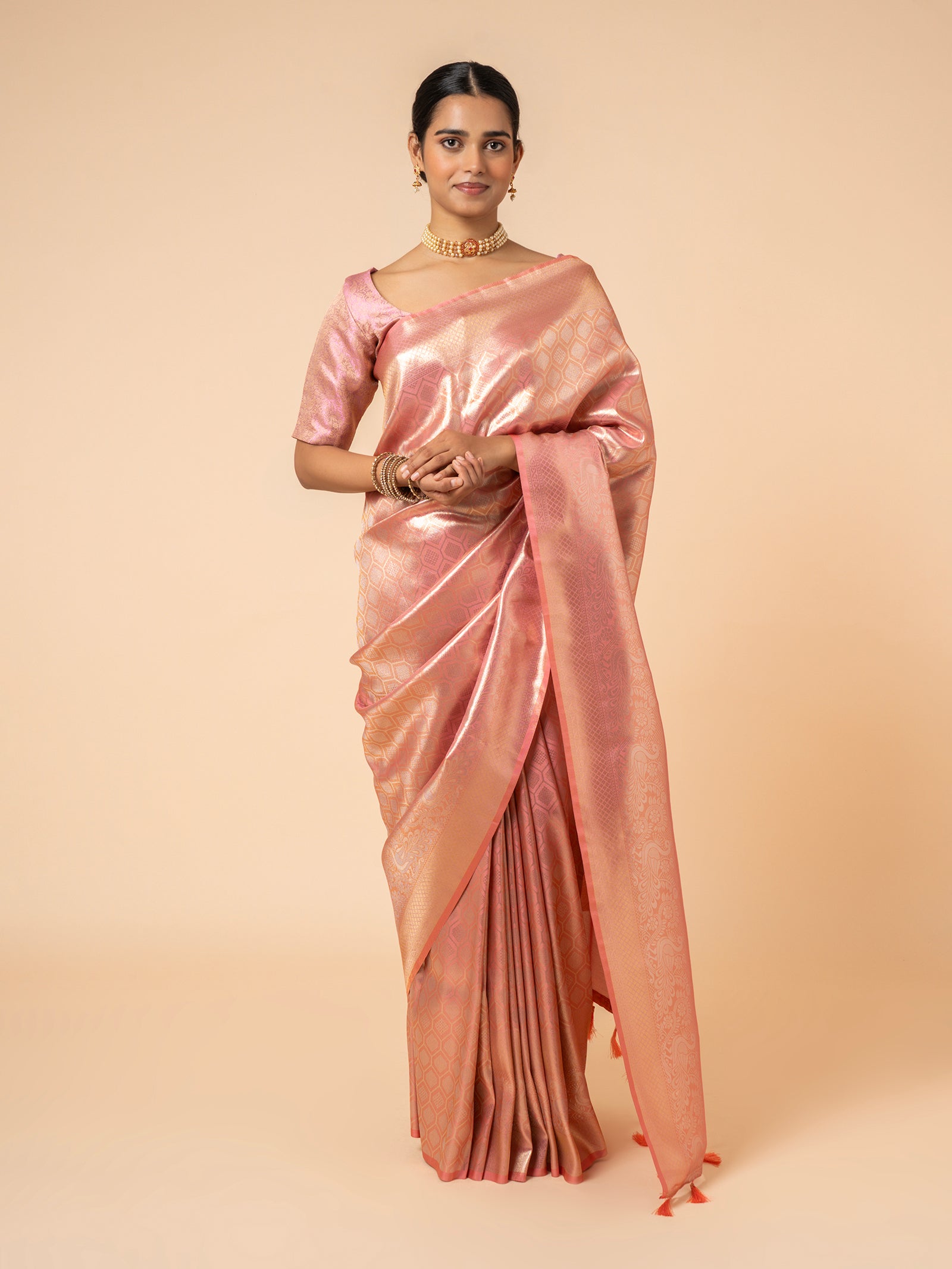 Rose Quartz Heritage Saree