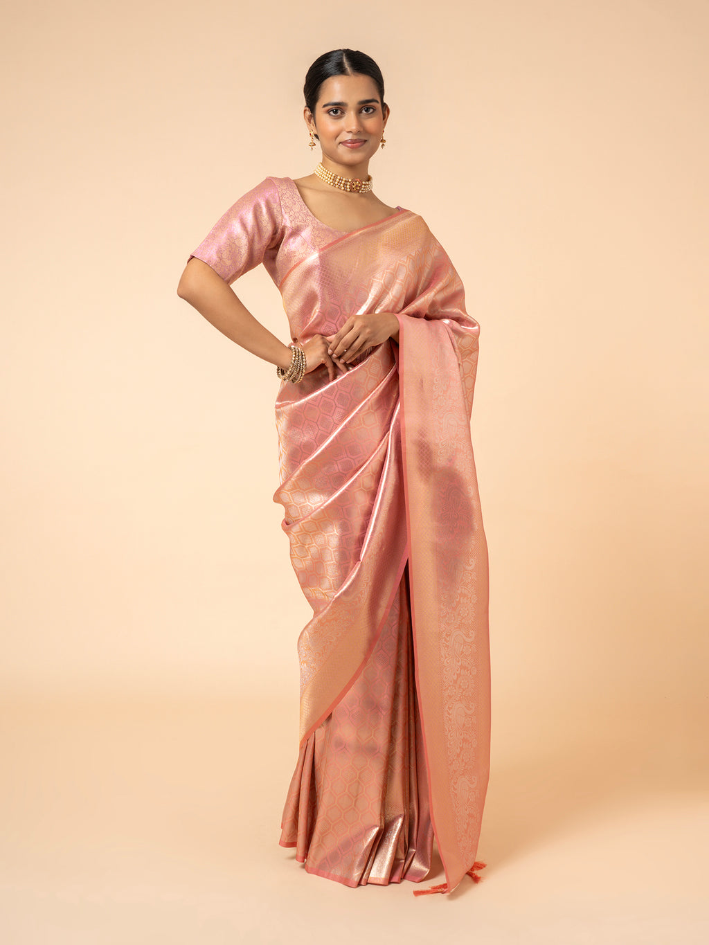 Rose Quartz Heritage Saree