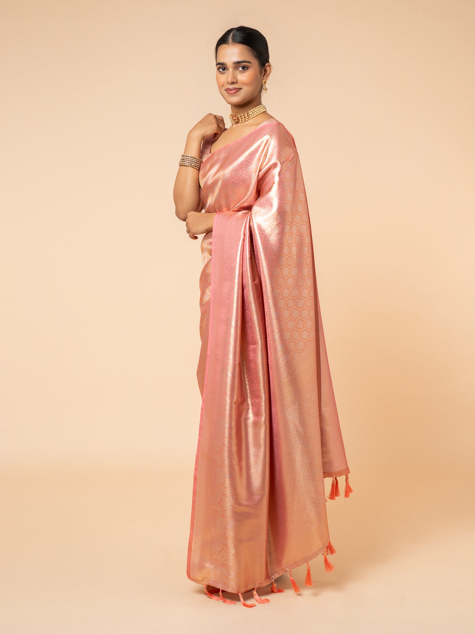 Rose Quartz Heritage Saree
