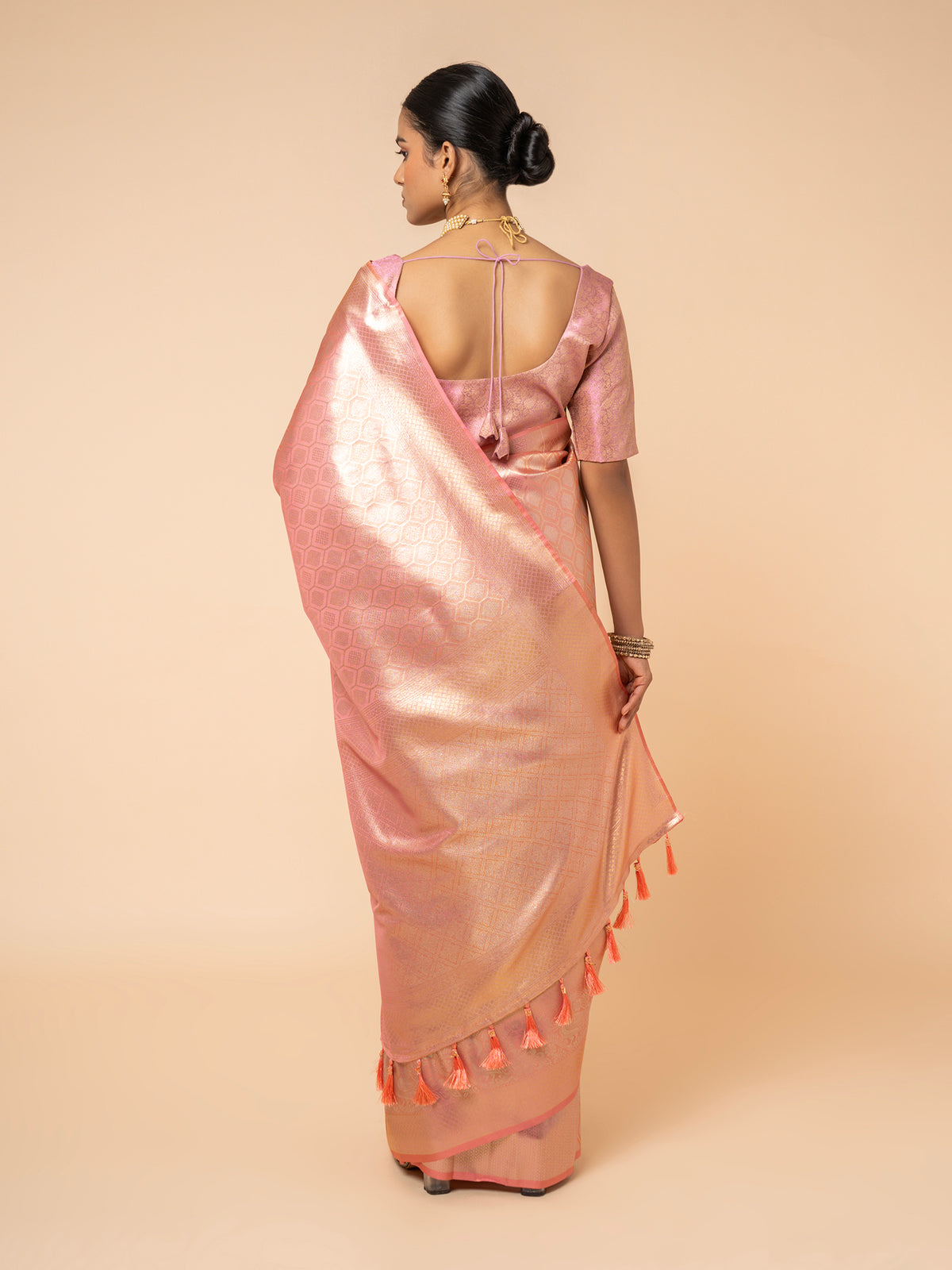 Rose Quartz Heritage Saree