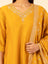 Saffron Embroidered Silk Set