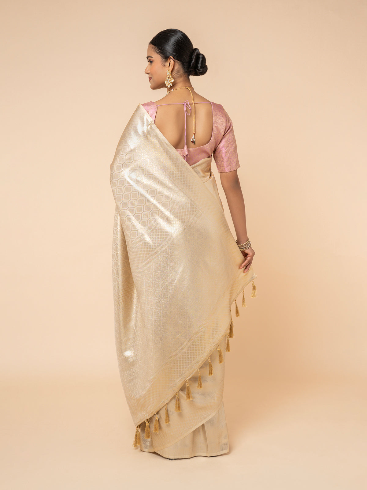 Champagne Gilded Heritage Saree