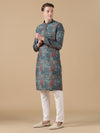 The Teal Mosaic Artifact Kurta Set