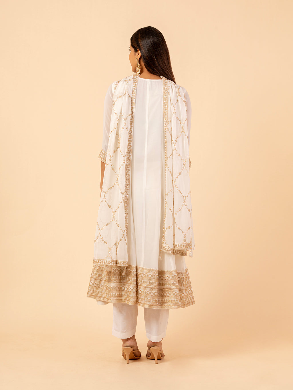 Ivory Glace Silk Ensemble Set