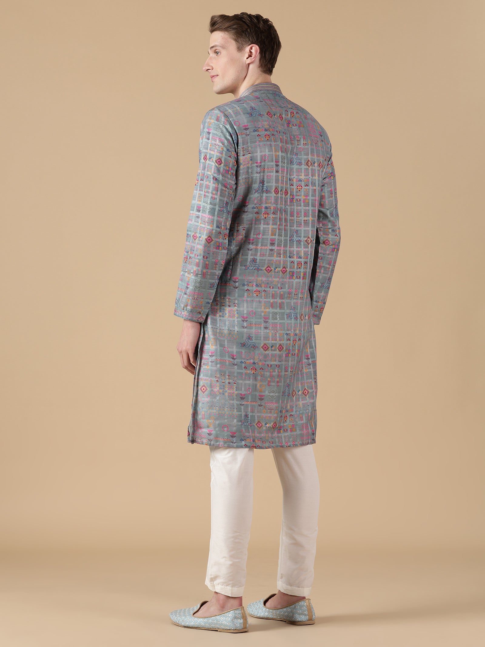 Mosaic Azure Kurta Set