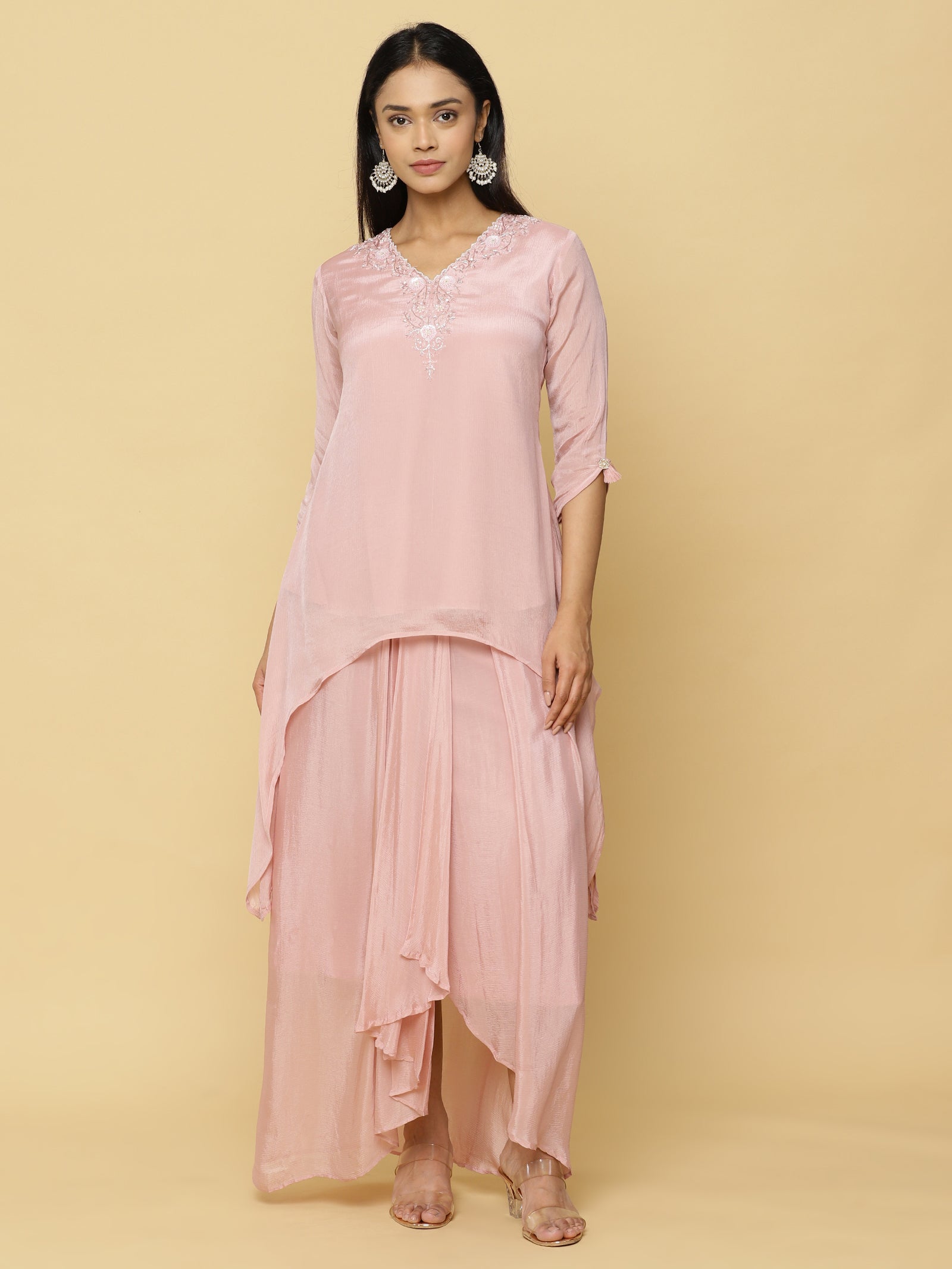 Soft Pink Layered Co-ord Set