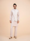 Off-White Embroidered Nehru Jacket