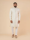 Ivory Filigree Work Sherwani