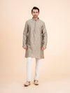 Olive Gold-Dot Kurta Set