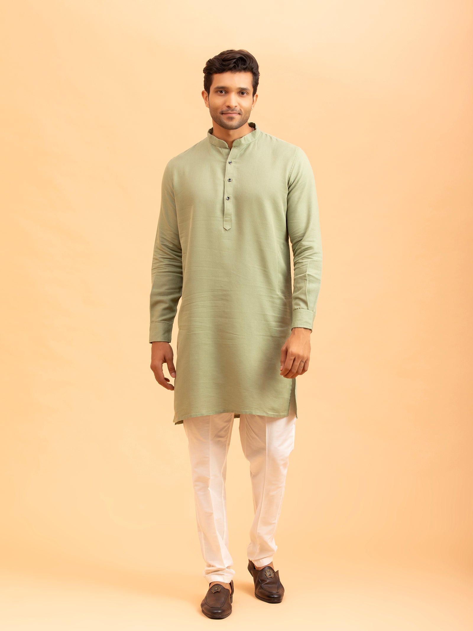 Sage Green Minimalist Kurta
