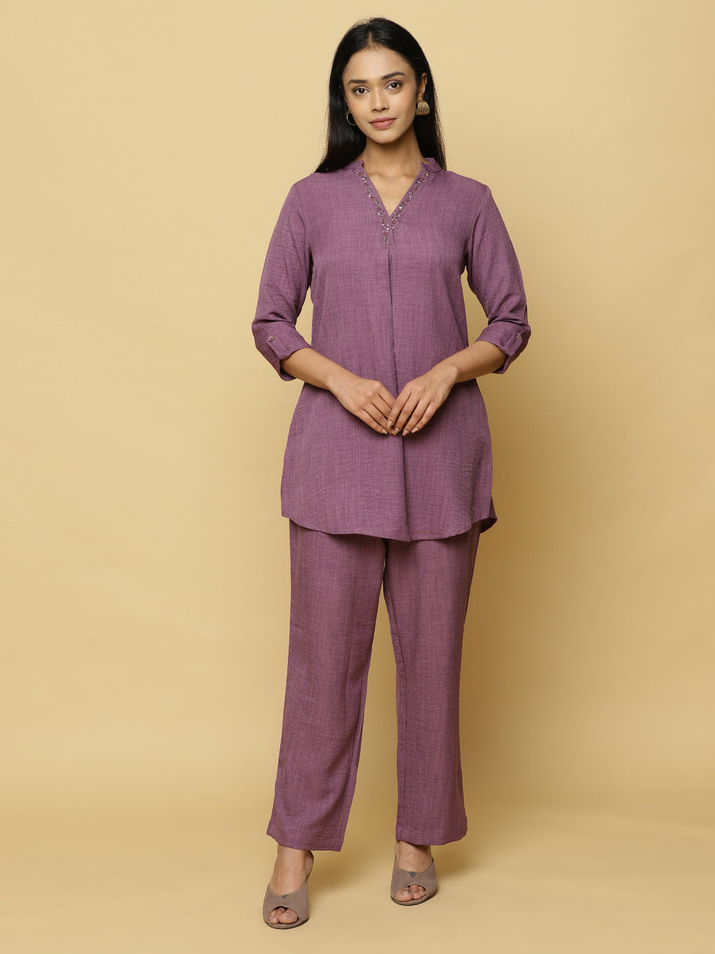 Amethyst  Short Tunic Co-ord Set