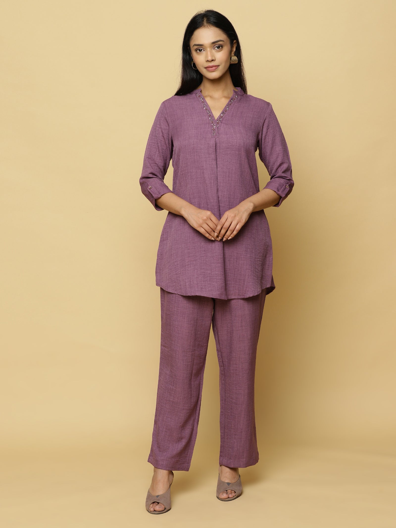 Amethyst  Short Tunic Co-ord Set