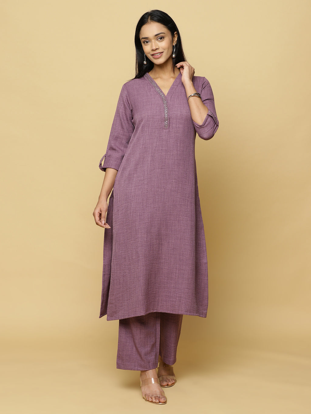 Lavender Textured Co-ord Set