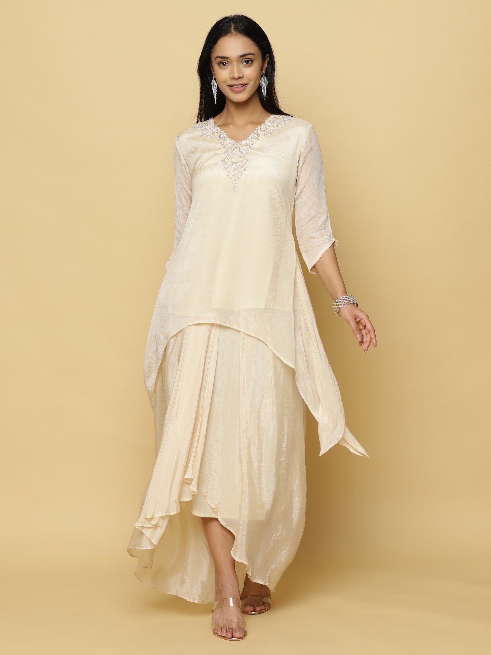 Ivory Layered Co-ord Set