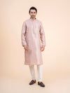 Rose Gold Brocade Kurta Set