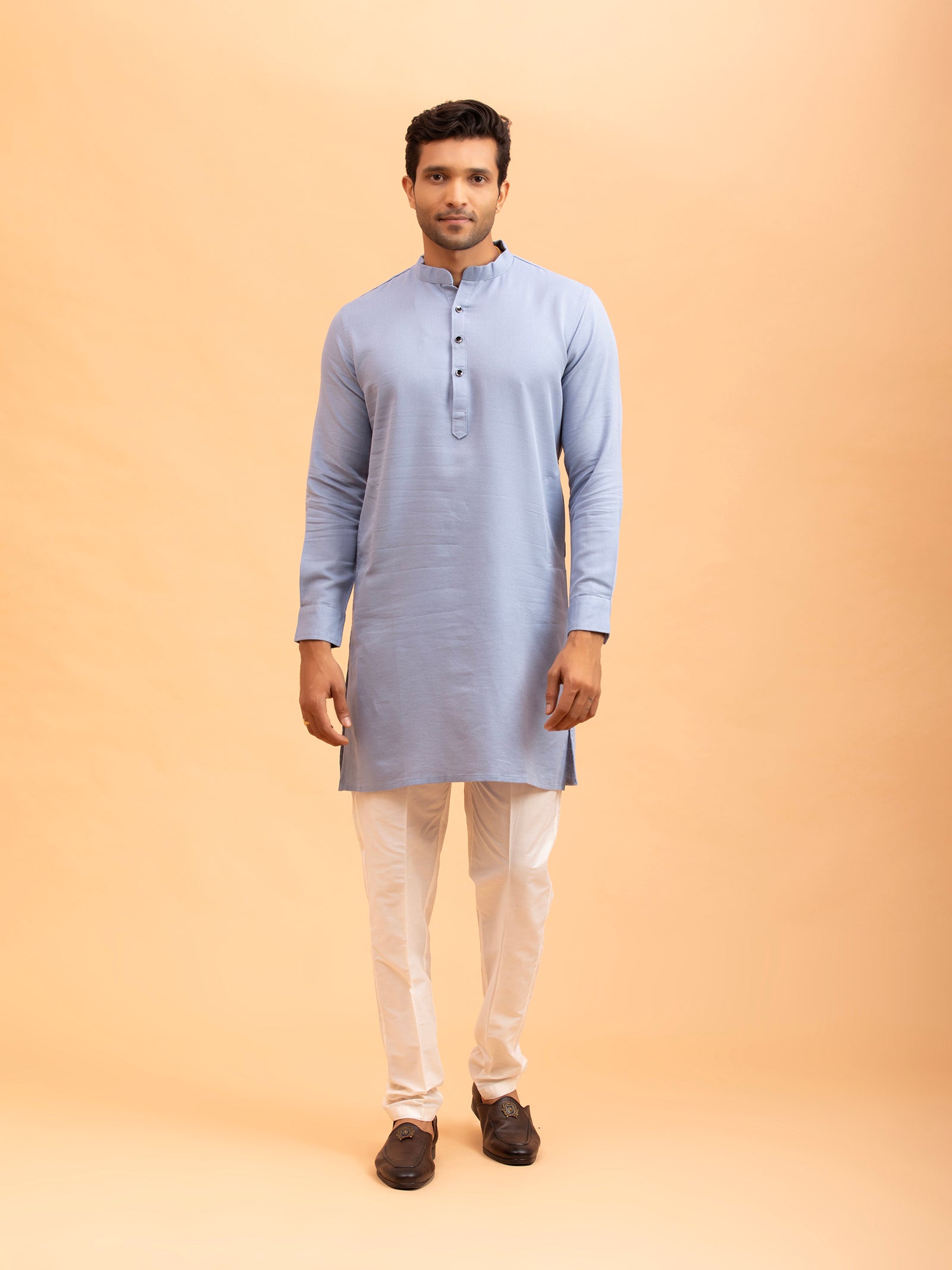 Sky Blue Minimalist Kurta