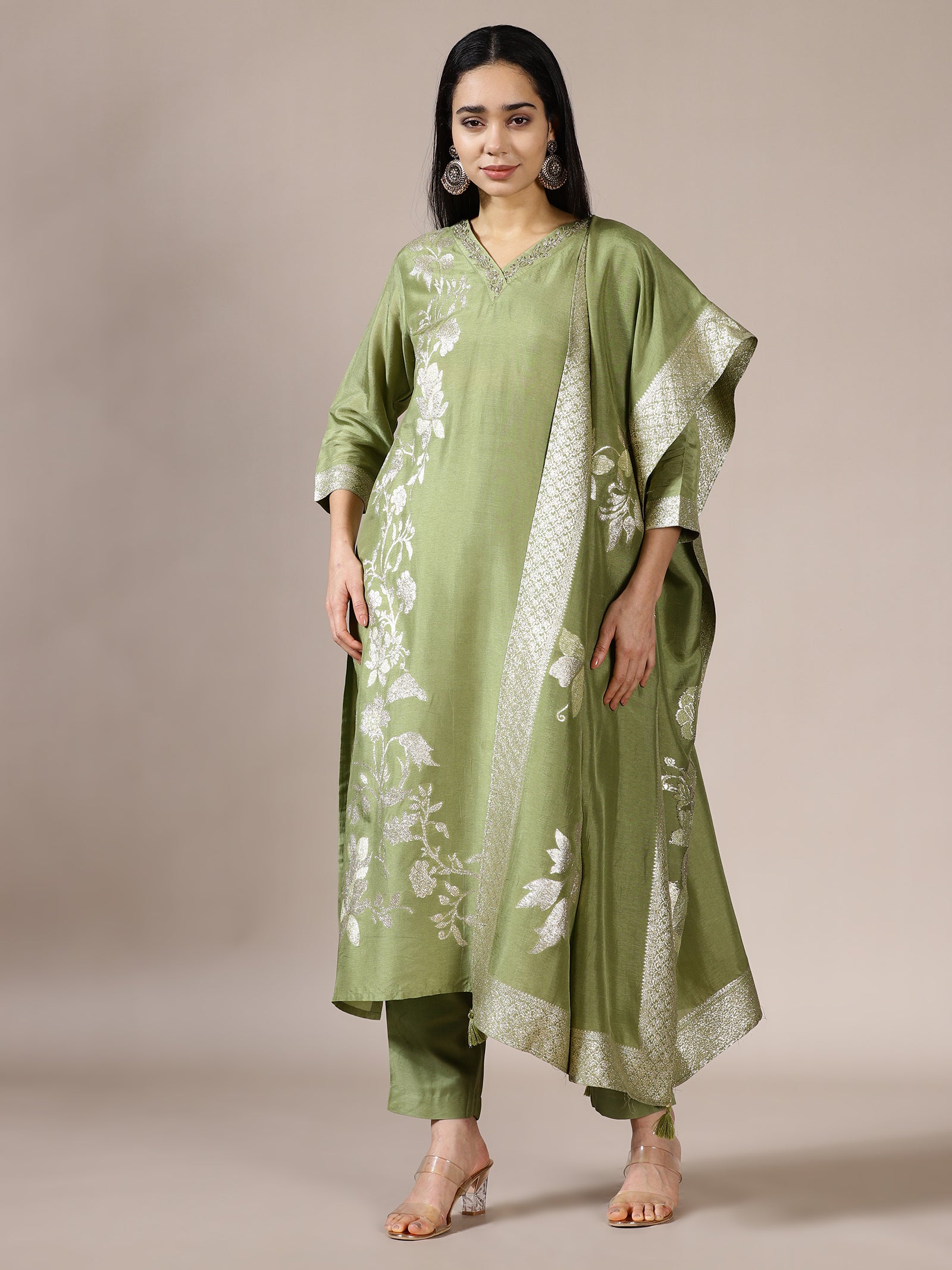 Mint Floral Suit Set