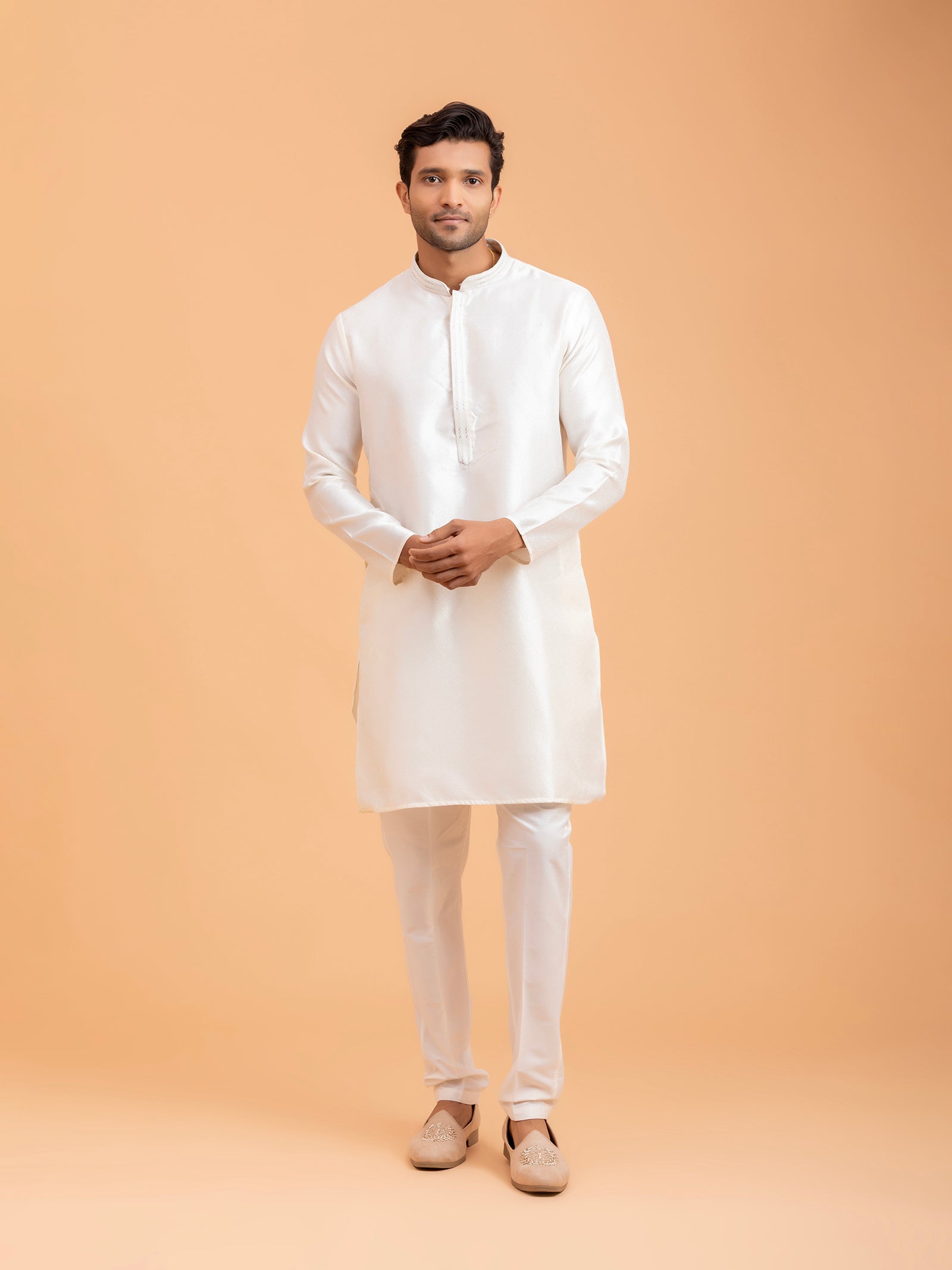 White Serenity Minimalist Kurta Set