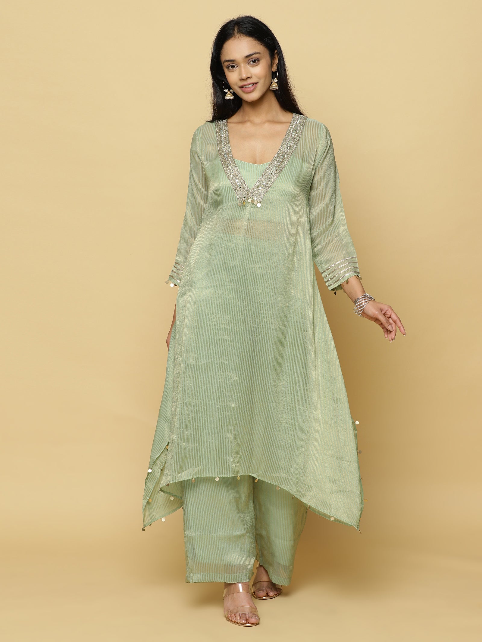 Mint Green Sheer Co-ord Set