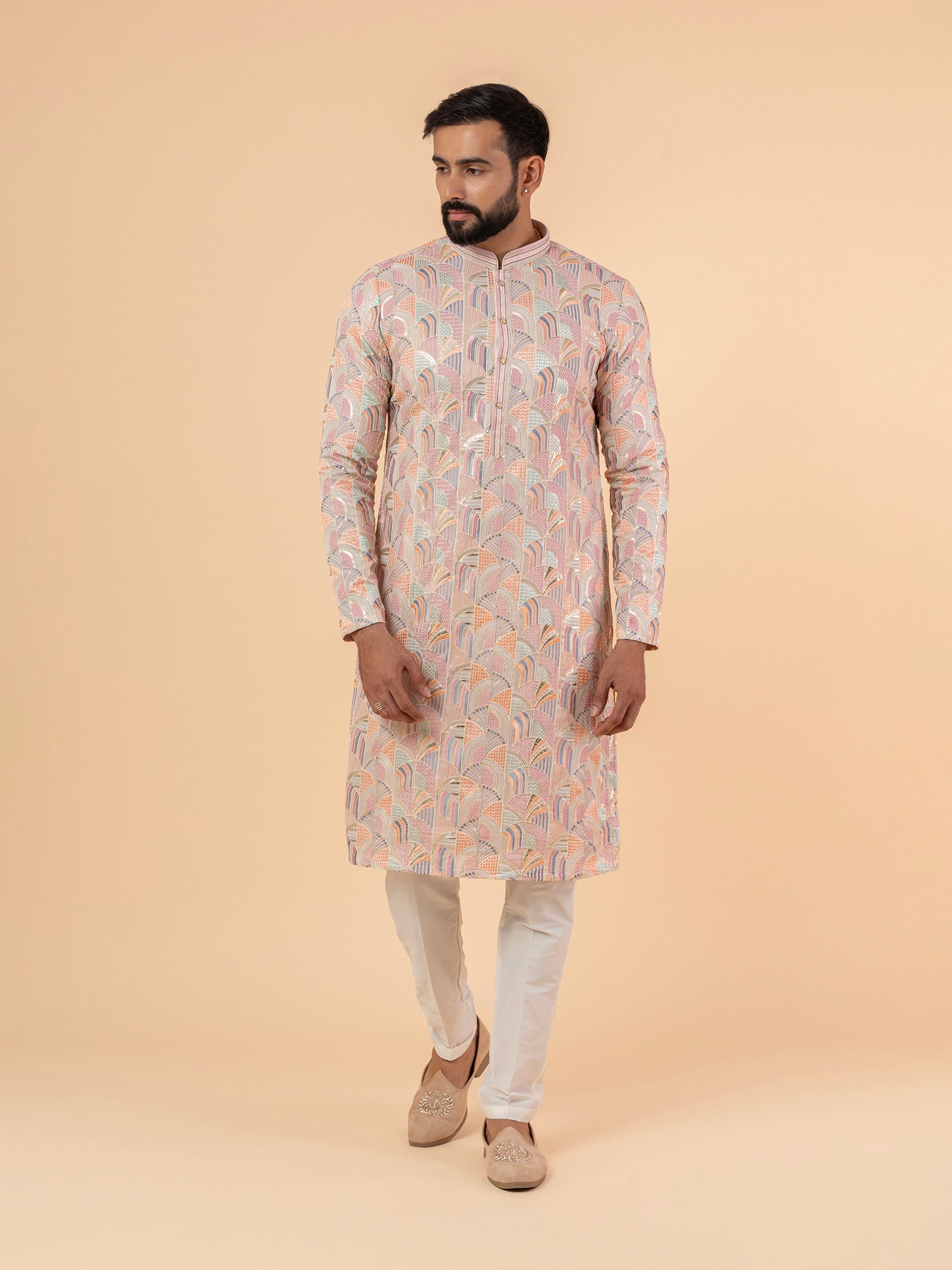 Pastel Prism Kurta Set