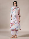 Watercolor Chiffon Kurta Set
