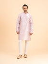 Rose Quartz Brocade Kurta Set