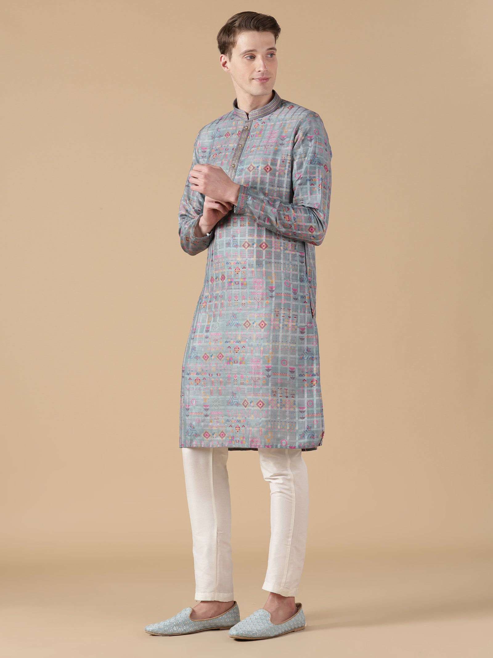 Mosaic Azure Kurta Set