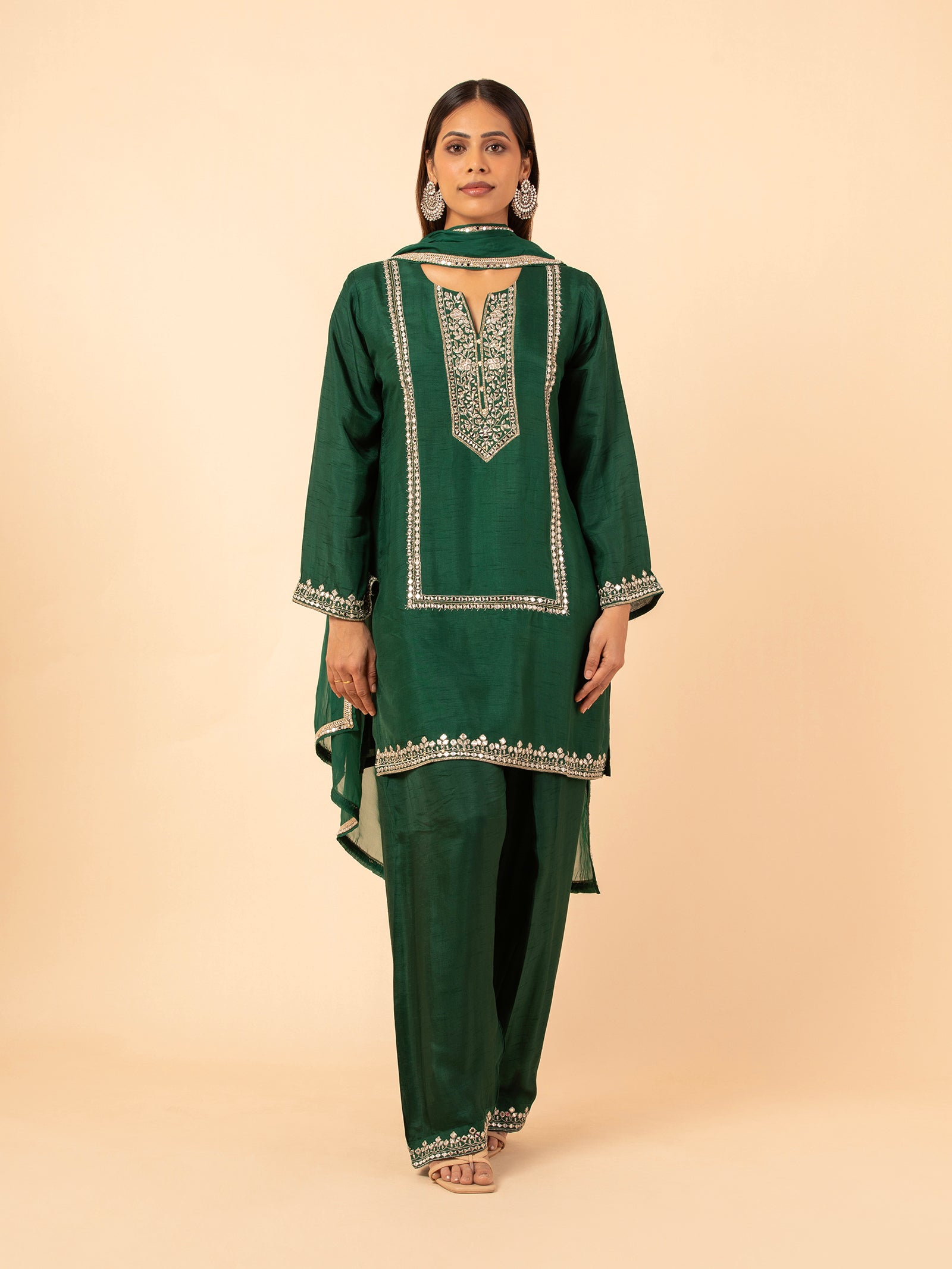 Emerald Heritage Gota Patti Set