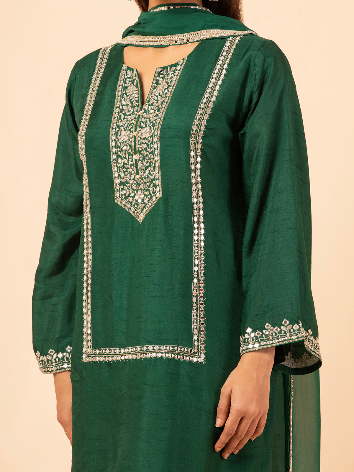 Emerald Heritage Gota Patti Set