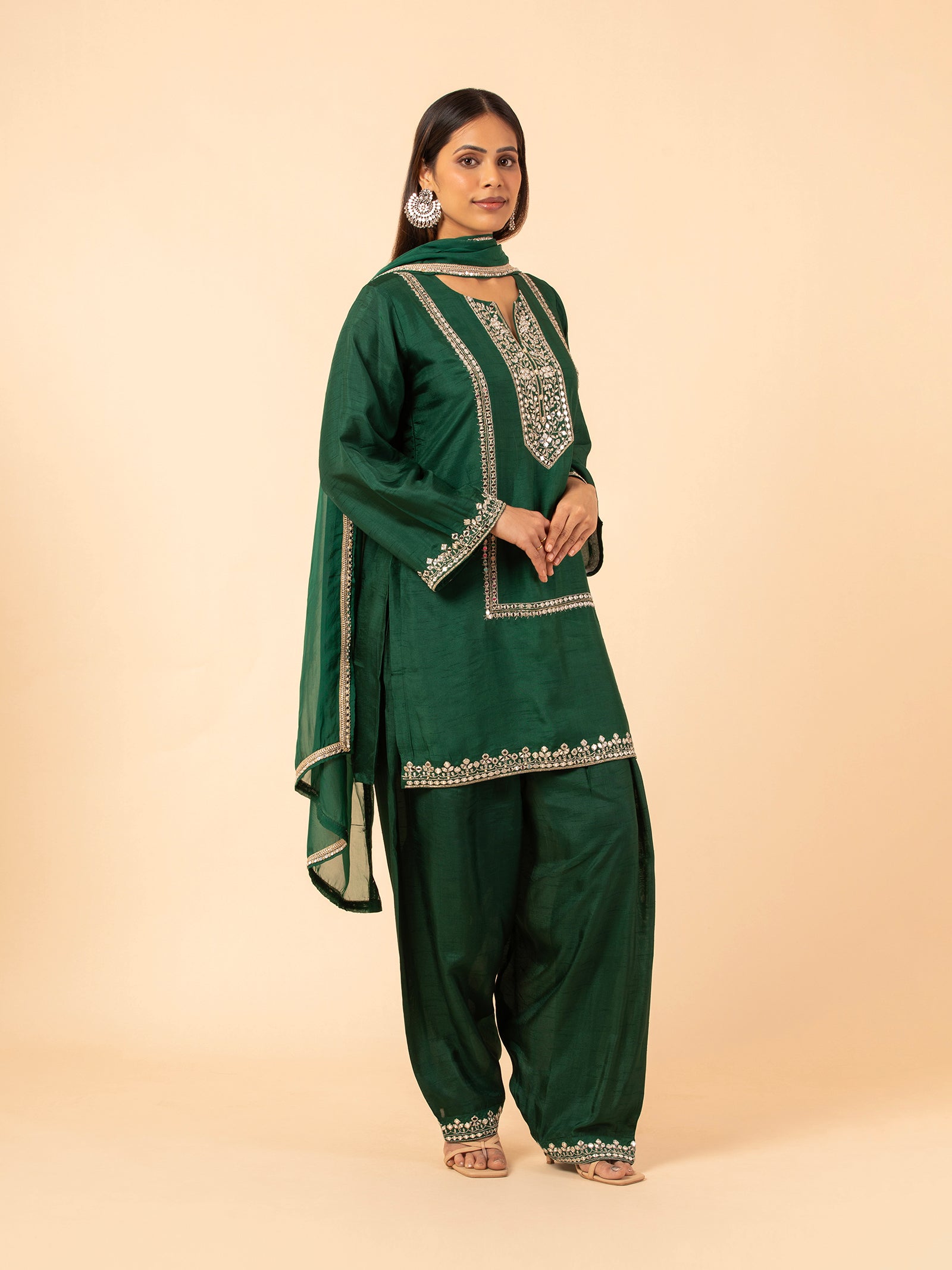Emerald Heritage Gota Patti Set