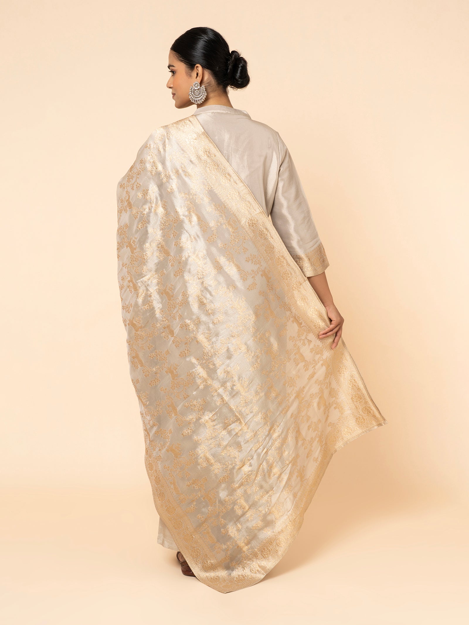 Ivory Banarasi Suit Set