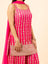 Fuchsia Gilded Floral Vines Sharara Ensemble