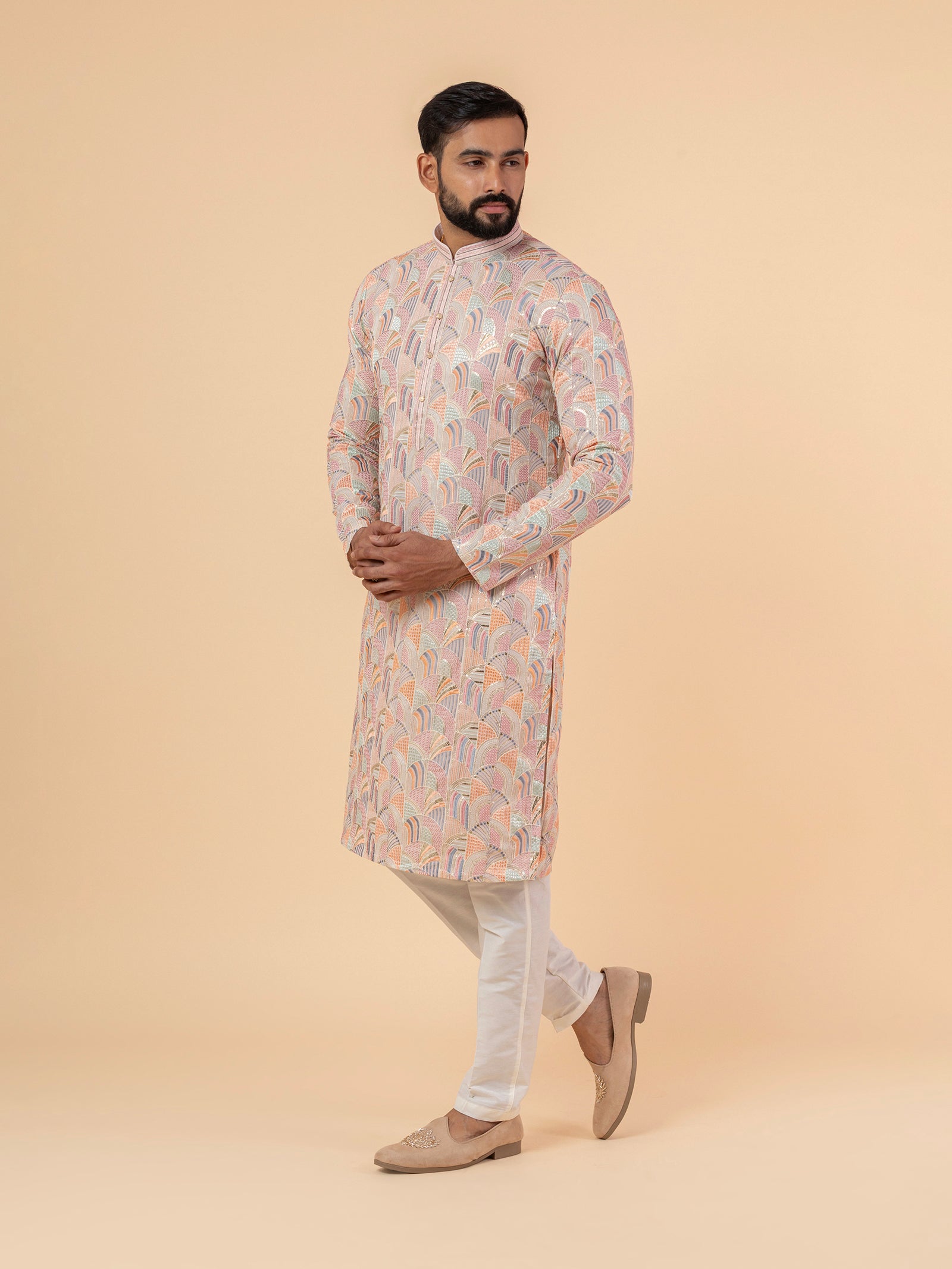 Pastel Prism Kurta Set