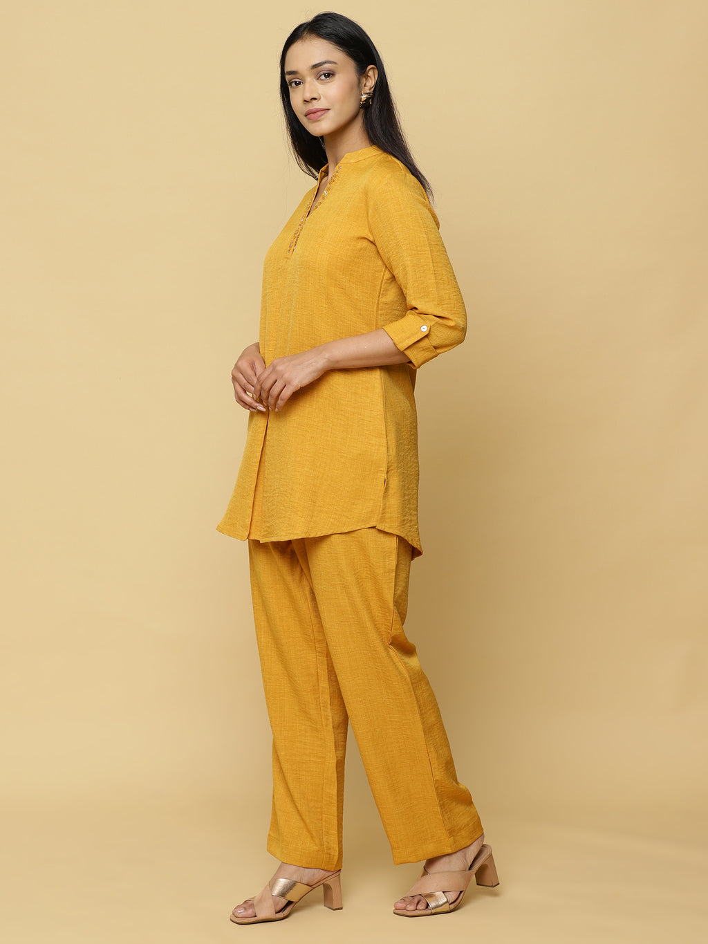 Mustard Short Co-ord Set